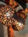 3 Balls Coconut Lamp Coconut Tree Shell Bedroom Lamp Tree Table Light Wooden Palm Lantern - Image 5
