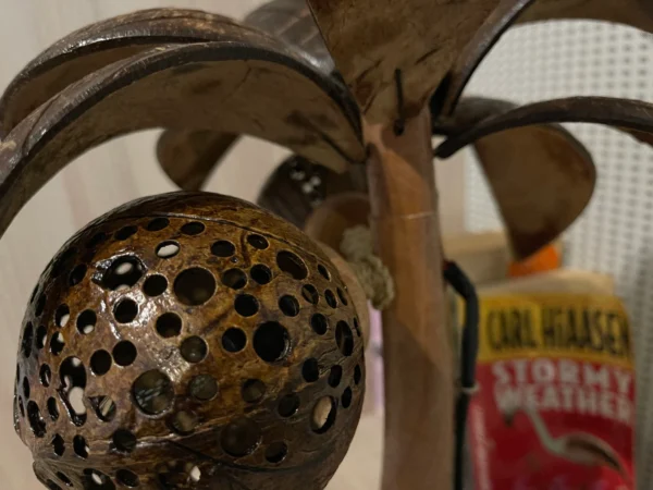 3 Balls Coconut Lamp Coconut Tree Shell Bedroom Lamp Tree Table Light Wooden Palm Lantern - Image 7