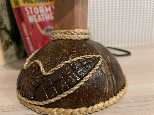 3 Balls Coconut Lamp Coconut Tree Shell Bedroom Lamp Tree Table Light Wooden Palm Lantern - Image 9