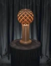 Wooden desk lamp pinecone 455 | Wood Table Lamp | Bedside Lamp | Wooden Lamp | Birch Wood light | Decorative Lamp | Wood Lampshade
