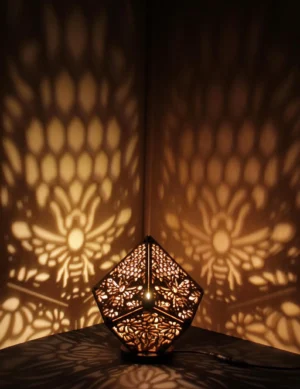 Summer Shadow Lamp – Handmade Wooden Night Light for Bedroom, Meditation & Relaxation, Unique Gift, Customizable