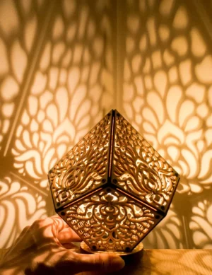 Lotus shadow lamp, Floral lighting, Mystic light, Cozy lighting, Bedside lamp, Lotos lamp, Home decor lighting, Shadow lamp, Hosting decor