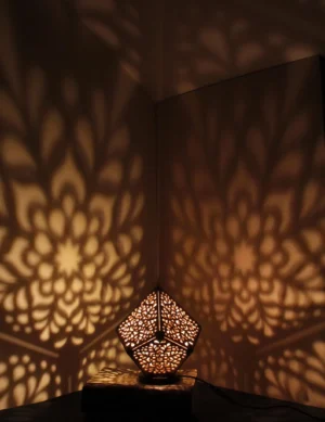 Personalized Wooden Mandala Lamp – Handcrafted Bedside Light for Yoga & Meditation, Custom Gift, Unique Boho Night Light