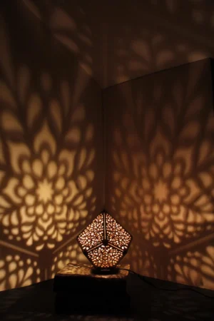 Personalized Wooden Mandala Lamp – Handcrafted Bedside Light for Yoga & Meditation, Custom Gift, Unique Boho Night Light