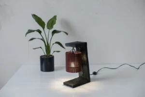 Wood table lamp, wooden desk lamp, wooden table lamp, rustic wood lamp, table lamp wood, reclaimed wood table lamp, minimalist table lamp