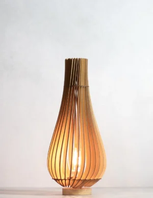 DROPLET Wood Table Lamp / Table Lamp / Modern Lamp / Wood Lamp Shade / Housewarming Gift /Christmas gift / Wedding Gift / Graduation Gift