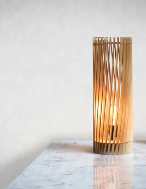 BARK- Wood Table Lamp / Table Lamp / Modern Lamp / Wood Lamp Shade / Housewarming Gift / Anniversary Gift / Wedding Gift / Graduation Gift