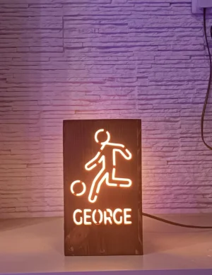 Children's Lamp, Personalized Lamp, Custom Name Desk Lamp,Personalized Night Light,Solid Wood Rustic Lamp,Custom Name, Rustic Wooden Bedside