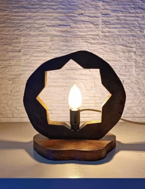 Wooden Table Lamp, Small Table Lamp, Solid Wood Night Light, Bedside Lamp, Rustic Lighting, Minimal,Tree Trunk Lamp, Home Decor,Office Decor