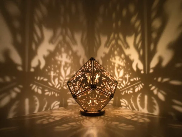 Table lamp, Shadow lighting, Mystic light, Cozy home decor, Hosting decor , Mushroom, Personalized gift, Gift for Mother, Mom, Light art - Image 3