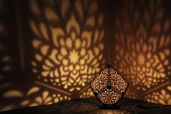 Personalized Wooden Mandala Lamp – Handcrafted Bedside Light for Yoga & Meditation, Custom Gift, Unique Boho Night Light - Image 3