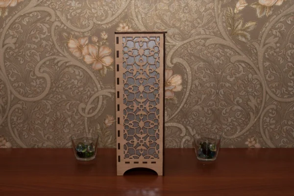 Night Light Arabesque Accent Lamp Decorative Wooden Night Lamp For Relaxation Comfort - Image 4