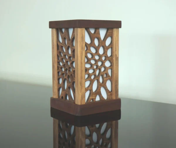 Wooden Tabletop Lamp, Bedside Lamp, Night Lamp - Image 4