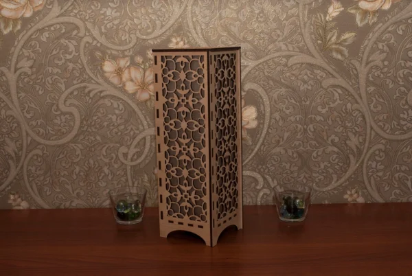 Night Light Arabesque Accent Lamp Decorative Wooden Night Lamp For Relaxation Comfort - Image 5