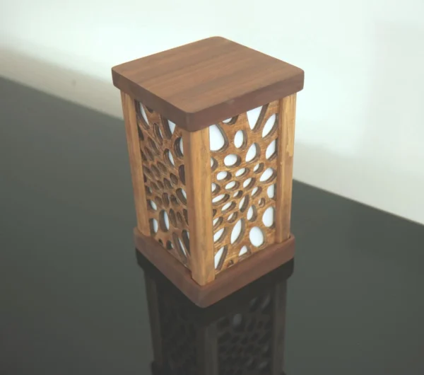 Wooden Tabletop Lamp, Bedside Lamp, Night Lamp - Image 5