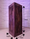 Wooden Table Lamp, Small Table Lamp, Geometric Solid Wood Night Light, Bedside Lamp, Decorative Lamp, Rustic Lighting, Minimal - Image 4