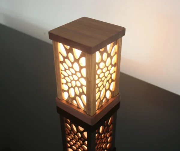 Wooden Tabletop Lamp, Bedside Lamp, Night Lamp - Image 6