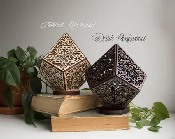 Summer Shadow Lamp – Handmade Wooden Night Light for Bedroom, Meditation & Relaxation, Unique Gift, Customizable - Image 6