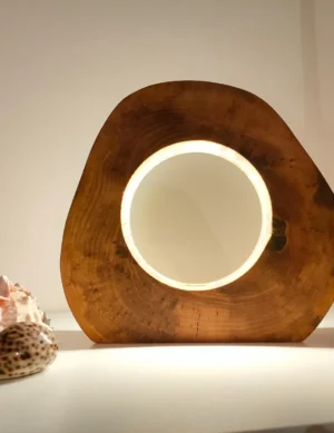 Walnut lamp