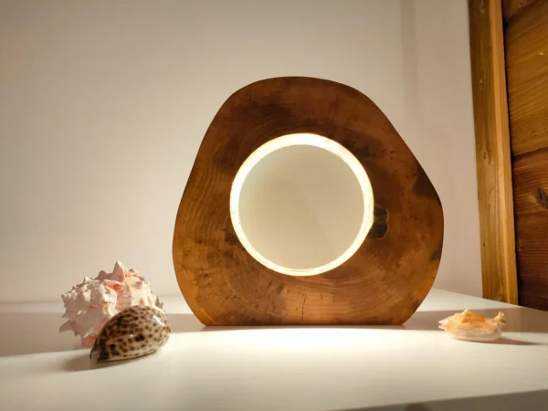Walnut lamp