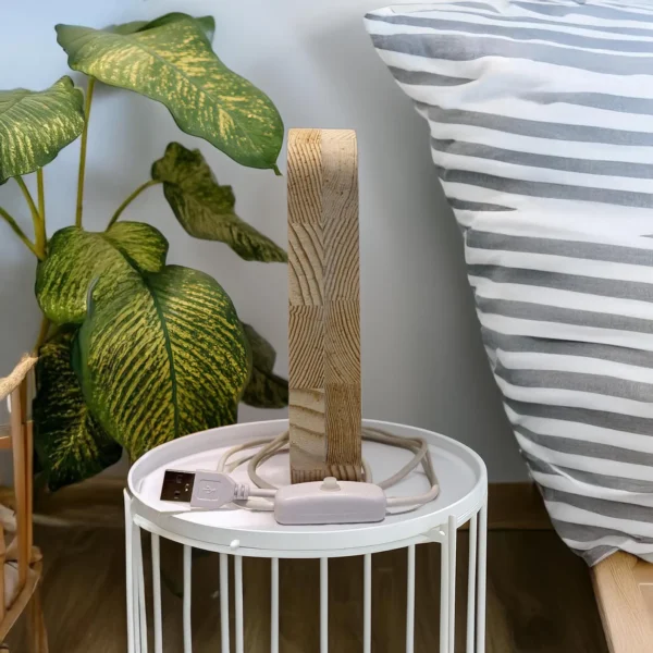 Wooden Tooth Night Light | USB Decorative Lamp for Home Gift & Nursery, Handmade Lamp, tooth gift - Image 2