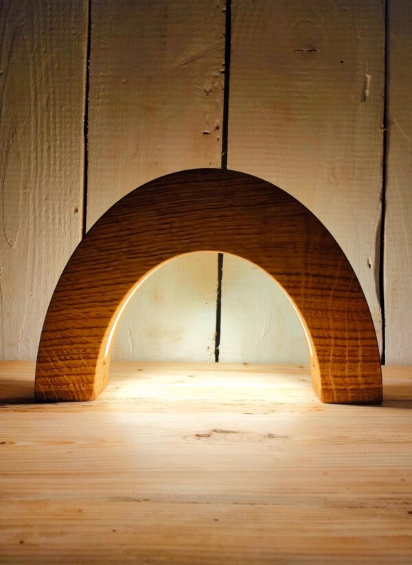 Oak bedside lamp - Image 2
