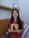 Wooden Night Light, Table Light Decor, Handmade Oak Wood Bedside Light USB Powered, Rabbit Shape - Image 3