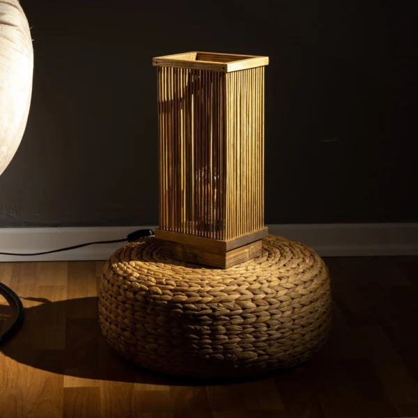 Unique Wood Lamp, Handmade Wood Bedside Lamp, Nightstand lamp, Bedroom Lamp, - Image 3
