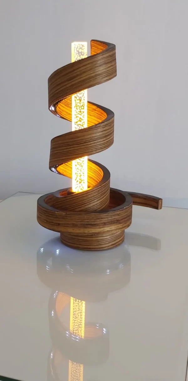 Acoustic Night Light,Wood Desk Light, Night Light, Desk Lamp, Lamp for Stylish Home Decor, Cozy Ambiance masterpiece - Image 7