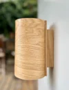 Aplique de pared fabricado en madera de roble y chapa de roble natural. Luz hermosa. lámpara original. luz asombrosa. hecho a mano - Image 4