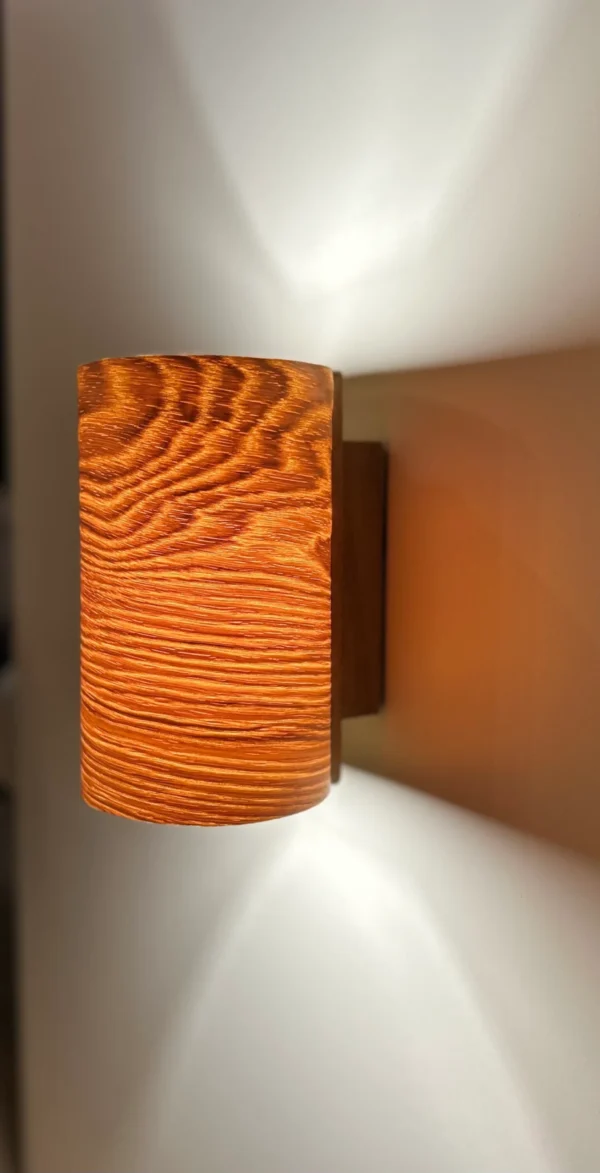 Aplique de pared fabricado en madera de roble y chapa de roble natural. Luz hermosa. lámpara original. luz asombrosa. hecho a mano - Image 5