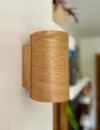 Aplique de pared fabricado en madera de roble y chapa de roble natural. Luz hermosa. lámpara original. luz asombrosa. hecho a mano - Image 6