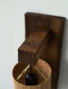 Wall wood sconce light set 2 pcs, wall lamp set, wood wall lights, wall wood sconce for reading, wooden lamp, bamboo lampshade - Image 7