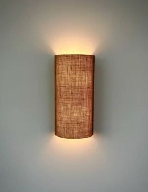 Wood and fabric wall lamp. Oak wall lamp. Wooden wall lamp. Wall lights. Ecological material. Ecological shipping. Sconce lamp. wood lamp