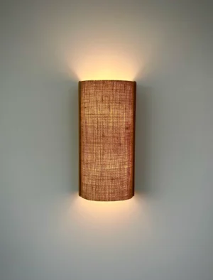 Wood and fabric wall lamp. Oak wall lamp. Wooden wall lamp. Wall lights. Ecological material. Ecological shipping. Sconce lamp. wood lamp
