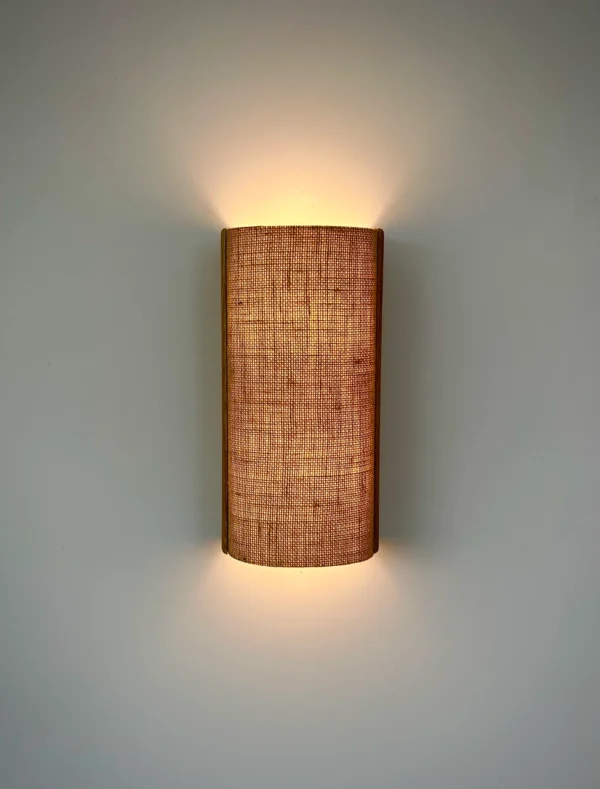Wood and fabric wall lamp. Oak wall lamp. Wooden wall lamp. Wall lights. Ecological material. Ecological shipping. Sconce lamp. wood lamp