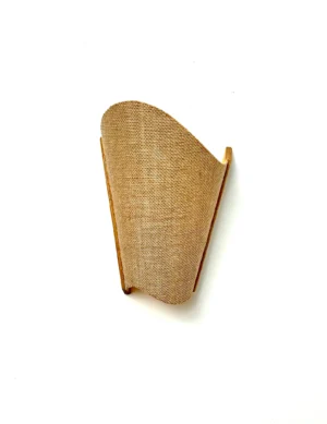 Rustic Oak Wall Lamp – Handmade Sconce with Wavy Semi-Conical Raffia Shade – Boho & Natural Lighting for Cozy Home Decor. wall light