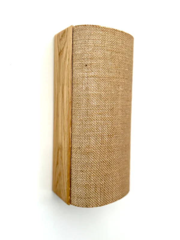 Wood and fabric wall lamp. Oak wall lamp. Wooden wall lamp. Wall lights. Ecological material. Ecological shipping. Sconce lamp. wood lamp - Image 4