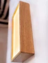 Wall lamp. Papirus paper. Wall light. Wandlamp. ecological material. ecological shipping.Led. Wood wall lamp - Image 4