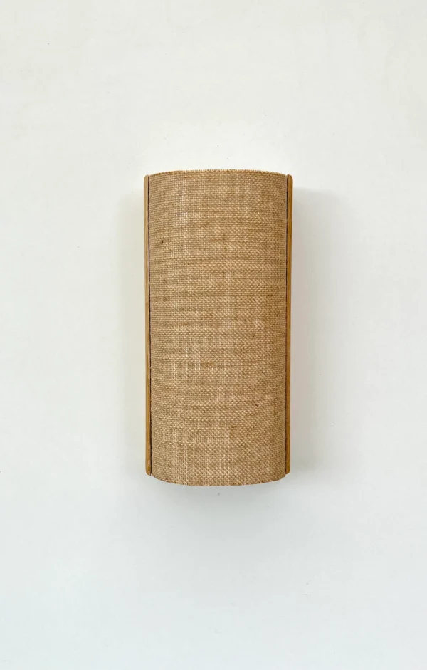 Wood and fabric wall lamp. Oak wall lamp. Wooden wall lamp. Wall lights. Ecological material. Ecological shipping. Sconce lamp. wood lamp - Image 5