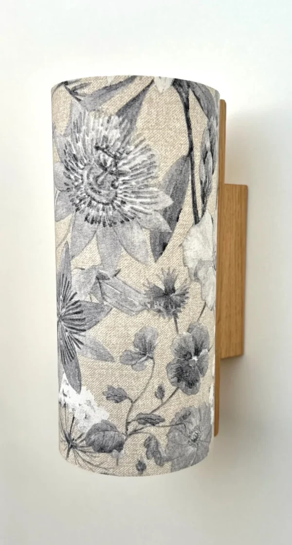 Wood and fabric wall lamp. Oak wall lamp. Wooden wall lamp. Wall lights. Eco-friendly shipping. Wall lamp. wooden lamp - Image 5
