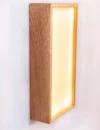 Wall lamp. Papirus paper. Wall light. Wandlamp. ecological material. ecological shipping.Led. Wood wall lamp - Image 5