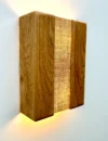 Wall lamp. Oak Wall lamp . Wooden wall lamp. Oak lamp. wall light wood. Wandlamp. Sconce lamp. ecological material Ecological shipping. Lamp - Image 6