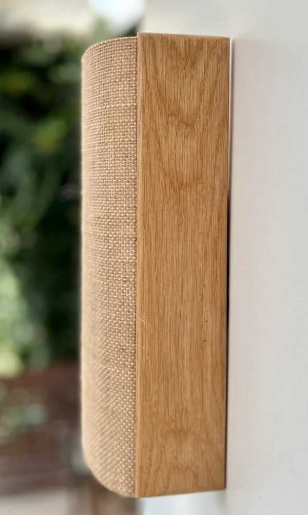 Wood and fabric wall lamp. Oak wall lamp. Wooden wall lamp. Wall lights. Ecological material. Ecological shipping. Sconce lamp. wood lamp - Image 6