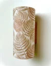 Solid Oak Wall Lamp – Handmade Sconce with Leaf Pattern Shade – Rustic & Nature-Inspired Lighting for Cozy and Stylish Home Decor - Image 6