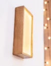 Wall lamp. Papirus paper. Wall light. Wandlamp. ecological material. ecological shipping.Led. Wood wall lamp - Image 8