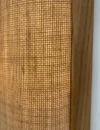 Elegant Wall Lamp – Semi-Circular Solid Oak Base and Rattan Fabric Shade – Rustic Wall Sconce for Cozy, Warm & Stylish Home Lighting. - Image 9