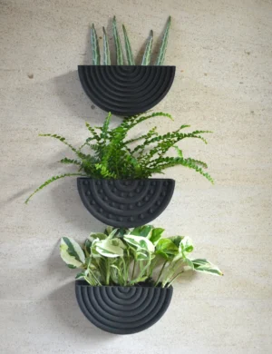 PR SR 76, Copper Square Wooden Vase – Geometric Dried Flower Stand by Krafted Kingdom