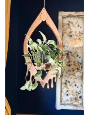 PR SR 58,  Wooden Plant Hanger – Fun Handmade Planter Stand