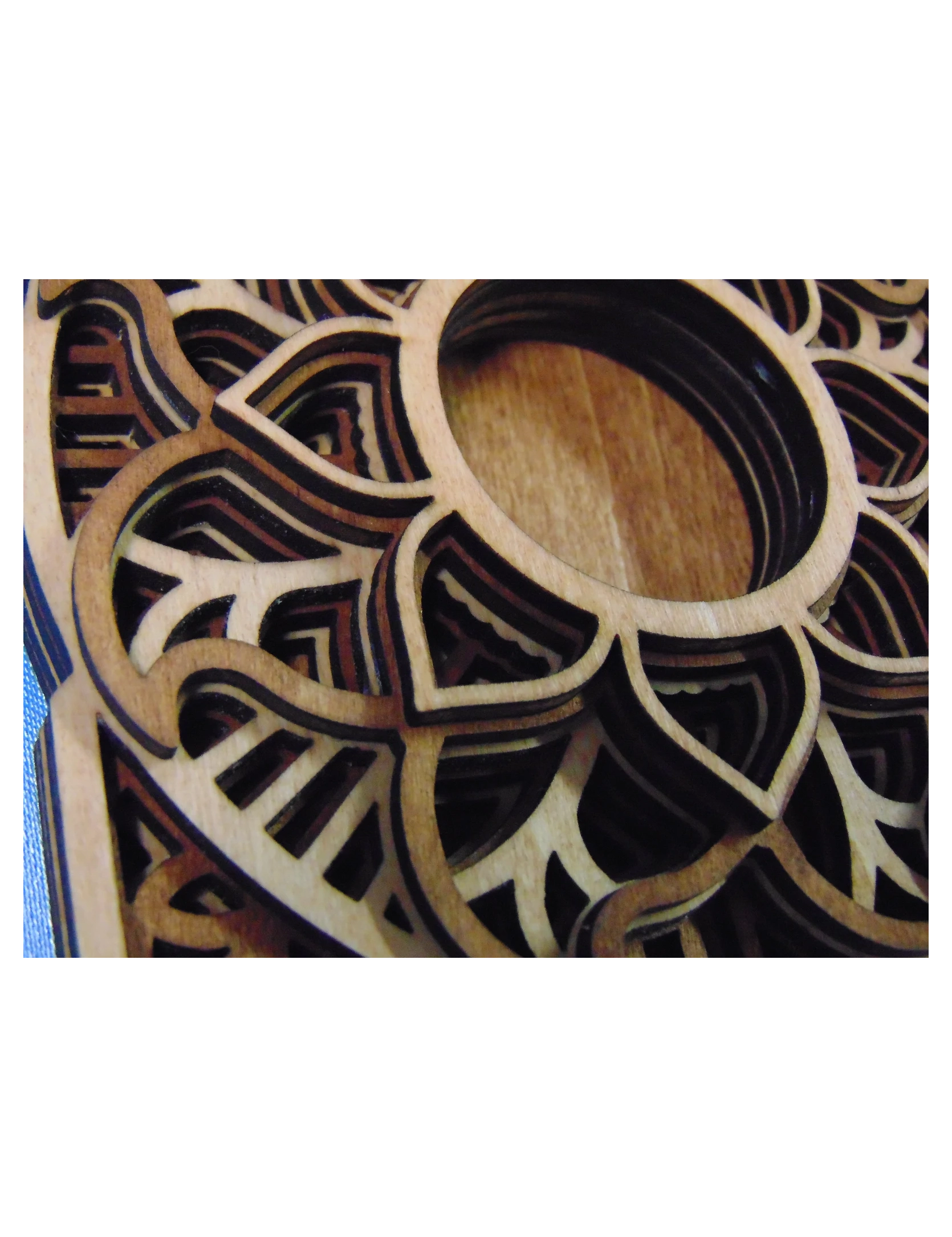 Handcrafted Mandala Wood Candle Holder – Artisan Decor by Krafted Kingdom - Image 6